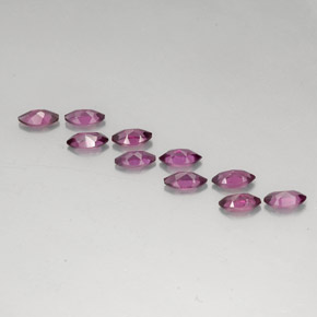 캐럿 천연 라즈베리 레드 로돌라이트 가넷 보석, 마퀴즈, 5.9×3 mm, VVS-VS