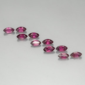 캐럿 천연 라즈베리 레드 로돌라이트 가넷 보석, 마퀴즈, 5.9×3.1 mm, VVS-VS