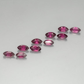 캐럿 천연 라즈베리 레드 로돌라이트 가넷 보석, 마퀴즈, 5.9×3.1 mm, VVS-VS