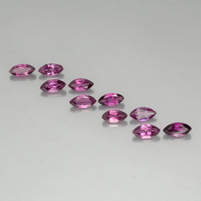 캐럿 천연 라즈베리 레드 로돌라이트 가넷 보석, 마퀴즈, 5.9×3 mm, VVS-VS