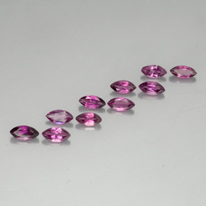 캐럿 천연 라즈베리 레드 로돌라이트 가넷 보석, 마퀴즈, 5.9×3 mm, VVS-VS