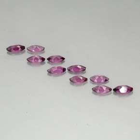 캐럿 천연 라즈베리 레드 로돌라이트 가넷 보석, 마퀴즈, 5.9×3 mm, VVS-VS