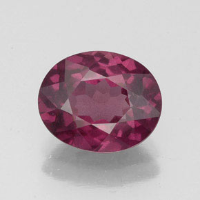 2.50캐럿 천연 라즈베리 레드 로돌라이트 가넷, 타원형 컷, 9.3×7.6 mm, VS