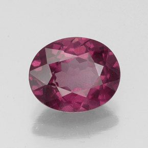 2.50캐럿 천연 라즈베리 레드 로돌라이트 가넷, 타원형 컷, 9.3×7.6 mm, VS