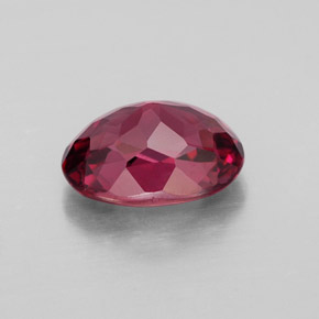1.94캐럿 천연 라즈베리 레드 로돌라이트 가넷, 타원형 컷, 8.6×6.3 mm, VVS-VS