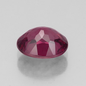 1.95캐럿 천연 라즈베리 레드 로돌라이트 가넷, 타원형 컷, 8.3×6.6 mm, VS