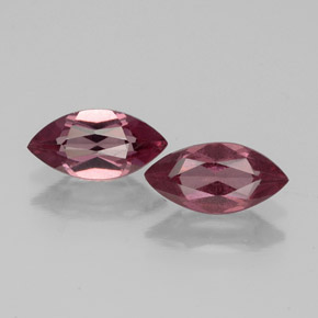 캐럿 천연 라즈베리 레드 로돌라이트 가넷 보석, 마퀴즈, 8.1×4 mm, VS