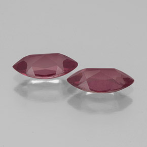 캐럿 천연 라즈베리 레드 로돌라이트 가넷 보석, 마퀴즈, 8.1×4 mm, VS