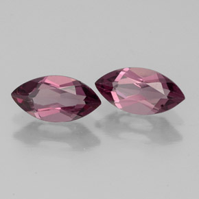 캐럿 천연 라즈베리 레드 로돌라이트 가넷 보석, 마퀴즈, 8.2×4.2 mm, VS
