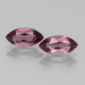 캐럿 천연 라즈베리 레드 로돌라이트 가넷 보석, 마퀴즈, 8.2×4.2 mm, VS