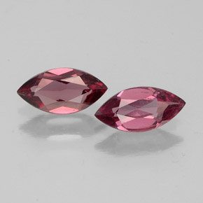 캐럿 천연 라즈베리 레드 로돌라이트 가넷 보석, 마퀴즈, 7.1×3.5 mm, VVS-VS