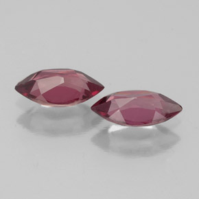 캐럿 천연 라즈베리 레드 로돌라이트 가넷 보석, 마퀴즈, 7.1×3.5 mm, VVS-VS