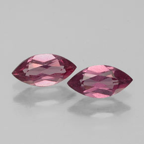 캐럿 천연 라즈베리 레드 로돌라이트 가넷 보석, 마퀴즈, 7.1×3.6 mm, VS