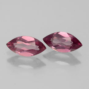 캐럿 천연 라즈베리 레드 로돌라이트 가넷 보석, 마퀴즈, 7.1×3.6 mm, VS