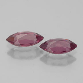 캐럿 천연 라즈베리 레드 로돌라이트 가넷 보석, 마퀴즈, 7.1×3.6 mm, VS