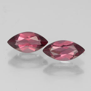 캐럿 천연 라즈베리 레드 로돌라이트 가넷 보석, 마퀴즈, 7×3.5 mm, VS