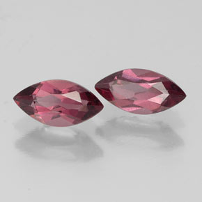 캐럿 천연 라즈베리 레드 로돌라이트 가넷 보석, 마퀴즈, 7×3.5 mm, VS
