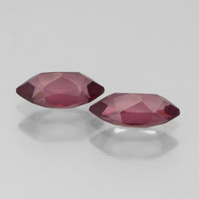 캐럿 천연 라즈베리 레드 로돌라이트 가넷 보석, 마퀴즈, 7×3.5 mm, VS