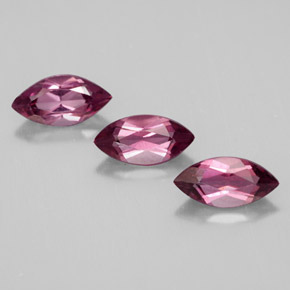 캐럿 천연 라즈베리 레드 로돌라이트 가넷 보석, 마퀴즈, 7×3.5 mm, VS