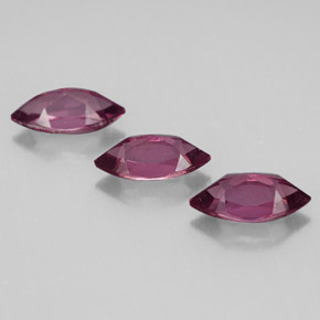 캐럿 천연 라즈베리 레드 로돌라이트 가넷 보석, 마퀴즈, 7×3.5 mm, VS