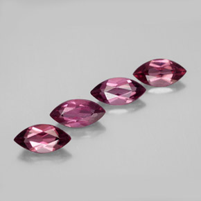 캐럿 천연 라즈베리 레드 로돌라이트 가넷 보석, 마퀴즈, 7.1×3.6 mm, VS
