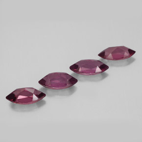 캐럿 천연 라즈베리 레드 로돌라이트 가넷 보석, 마퀴즈, 7.1×3.6 mm, VS