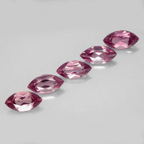 캐럿 천연 라즈베리 레드 로돌라이트 가넷 보석, 마퀴즈, 8.1×4.2 mm, VVS-VS