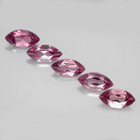 캐럿 천연 라즈베리 레드 로돌라이트 가넷 보석, 마퀴즈, 8.1×4.2 mm, VVS-VS