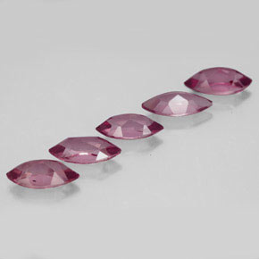 캐럿 천연 라즈베리 레드 로돌라이트 가넷 보석, 마퀴즈, 8.1×4.2 mm, VVS-VS