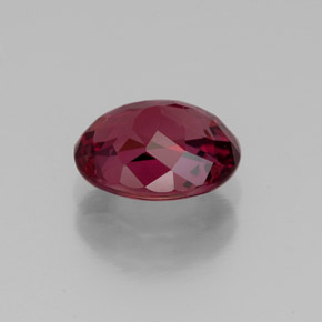 2.07캐럿 천연 라즈베리 레드 로돌라이트 가넷, 타원형 컷, 8.4×6.6 mm, VS