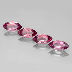 캐럿 천연 라즈베리 레드 로돌라이트 가넷 보석, 마퀴즈, 7.9×3.9 mm, VVS-VS
