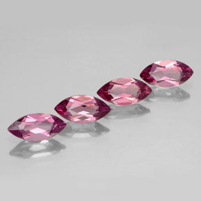 캐럿 천연 라즈베리 레드 로돌라이트 가넷 보석, 마퀴즈, 7.9×3.9 mm, VVS-VS