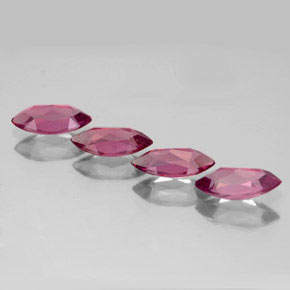 캐럿 천연 라즈베리 레드 로돌라이트 가넷 보석, 마퀴즈, 7.9×3.9 mm, VVS-VS