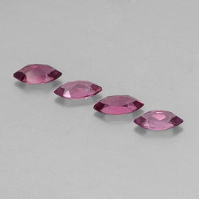 캐럿 천연 라즈베리 레드 로돌라이트 가넷 보석, 마퀴즈, 6.9×3.5 mm, VS