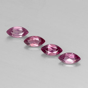 캐럿 천연 핑크빛 퍼플 로돌라이트 가넷 보석, 마퀴즈, 7×3.6 mm, VS