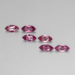 캐럿 천연 핑크빛 퍼플 로돌라이트 가넷 보석, 마퀴즈, 7×3.5 mm, VVS-VS