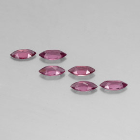 캐럿 천연 핑크빛 퍼플 로돌라이트 가넷 보석, 마퀴즈, 7×3.5 mm, VVS-VS
