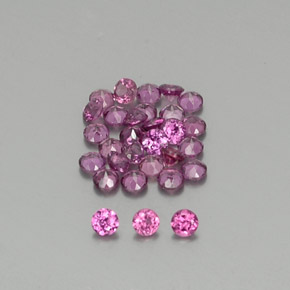 캐럿 천연 라즈베리 레드 로돌라이트 가넷 보석, 라운드 컷, VS