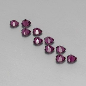 캐럿 천연 라즈베리 레드 로돌라이트 가넷 보석, 하트 모양, 4×3.9 mm, VVS-VS