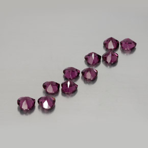 2.95캐럿 천연 라즈베리 레드 로돌라이트 가넷 보석, 하트 모양, 4×3.8 mm, VVS-VS