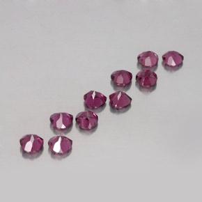 2.98캐럿 천연 미디엄 퍼플 로돌라이트 가넷 보석, 하트 모양, 4×3.9 mm, VVS-VS