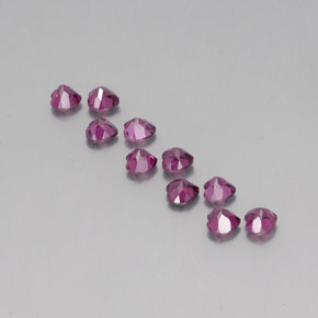 3.49캐럿 천연 라즈베리 레드 로돌라이트 가넷 보석, 하트 모양, 4.2×3.9 mm, VS
