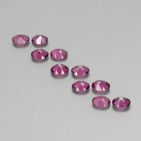 4.12캐럿 천연 라즈베리 레드 로돌라이트 가넷 보석, 타원형 컷, 4.9×3.9 mm, VS