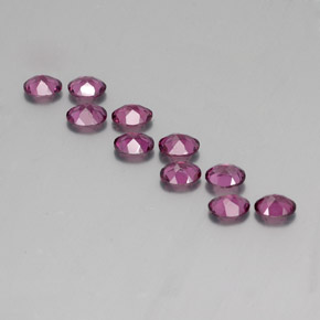 3.98캐럿 천연 딥 퍼플 로돌라이트 가넷 보석, 타원형 컷, 4.9×4 mm, VS