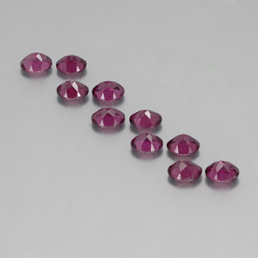 4.65캐럿 천연 다크 레드 로돌라이트 가넷 보석, 타원형 컷, 5×4 mm, VS