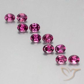 4.57캐럿 천연 라즈베리 레드 로돌라이트 가넷 보석, 타원형 컷, VS