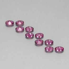 3.97캐럿 천연 라즈베리 레드 로돌라이트 가넷 보석, 타원형 컷, 5×4.1 mm, VS