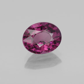1.96캐럿 천연 붉은빛 퍼플 로돌라이트 가넷, 타원형 컷, 8.3×6.6 mm, VS