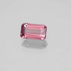 0.76캐럿 천연 라즈베리 레드 로돌라이트 가넷, 에메랄드 컷, 6.5×4 mm, VVS