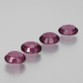 4.08캐럿 천연 라베리 레드 로돌라이트 가넷 보석, 타원형 컷, 6.6×5.5 mm, VVS-VS